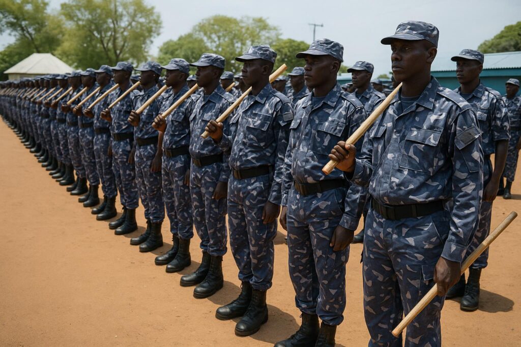 Wau Market Police Patrols Spark Festive Calm